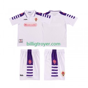 Billige Fotballdrakter ACF Fiorentina 1999 Barn Retro Bortedraktsett 1998 Kortermet